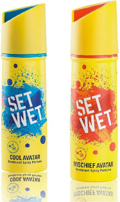 39 OFF on SET WET COOL AND MISCHIEF AVATAR Deodorant Spray For