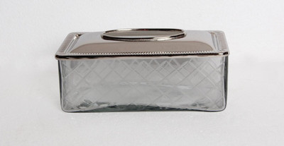

handicrafts factory 1 Compartments Stainless Steel napkin holder(Silver)