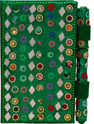 

Lamha Crafts A6 Diary(Handcrated, Green)