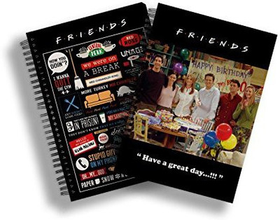 

MC SID RAZZ A5 Notebook(Official "Friends - Tv Series " Compo Pack of 2 Notebooks ( Infographic + Happy Birthday Chandler ) , Licensed By Warner Bros , USA, Multicolor, Pack of 2)