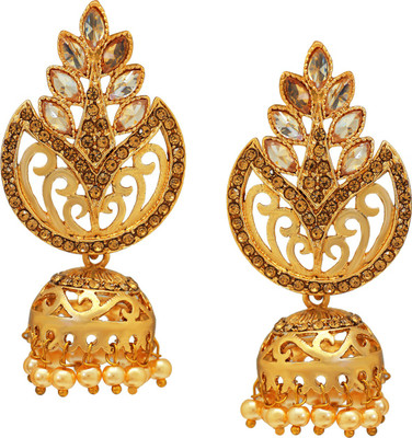 Divastri Trend Crystal Alloy Jhumki Earring Divastri Trend Crystal Alloy Jhumki Earring