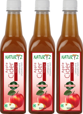 

NATURYZ With Mother Vinegar, Natural, Raw, Unfiltered Apple Cider Vinegar(3x500 ml, Unflavoured Flavored)