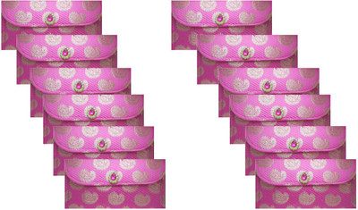 

FashBlush Kraft Handmade Festivals/ Gifts/Shagun/Cash Wedding Envelopes (Pack Of 12) Envelopes(Pack of 12 Pink, Gold)