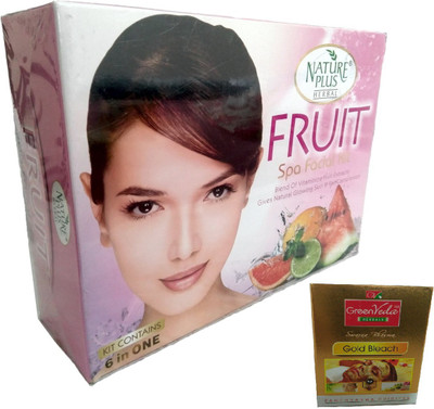 

NATURE PLUS HERBAL FRUIT SPA FACIAL KIT 330 g(Set of 6)