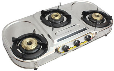 

yallowchilli 02256 Stainless Steel Manual Gas Stove(3 Burners)
