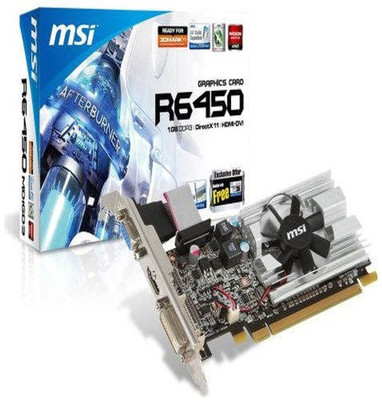 

MSI AMD/ATI R6450-MD1GD3/LP 1 GB DDR3 Graphics Card(Multicolor)