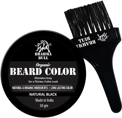

Brahma Bull Organic Beard Color (Natural Black) Hair Color(Natural Black)
