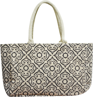 

Earthbags Hand-held Bag(Brown, White, Multicolor), Brown;multicolor;white