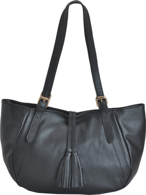 

EL cuero Hand-held Bag(Black)