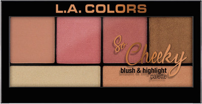 

L.A. Colors So Cheeky Blush and Highlight Palette - Highlighter(Peaches and Cream)