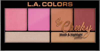 

L.A. Colors So Cheeky Blush and Highlight Palette - Highlighter(Pink and Playful)