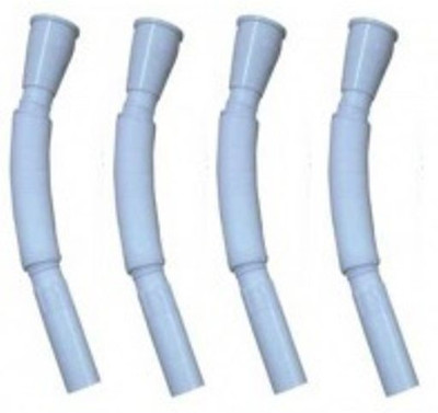 

PK Aqua - 4 Pcs Kitchen/Wash Basin Sink Waste Water Drain Pipe Flexible Length PVC Hose- Solid Filter Cartridge(0.5, Pack of 4)