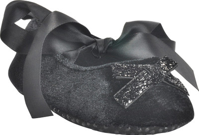 Kiwi Girls Slip on Ballerinas(Black