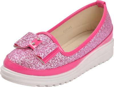 

Yellow Bee Girls Slip on Loafers(Pink, Rose