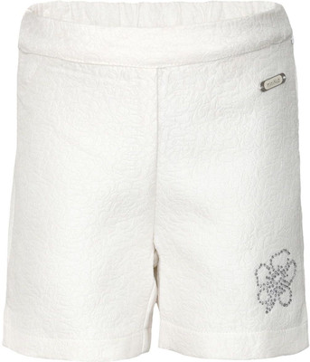 

FS Mini Klub Short For Girls Casual Solid Cotton(White, Pack of 1