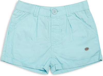 

Mini Klub Short For Girls Casual Solid Cotton(Blue, Pack of 1, Light sea blue