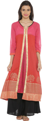 Rangmanch by Pantaloons Women Printed A-line Kurta(Multicolor)