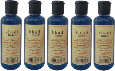 

Khadi Herbal Lavender and Ylang Ylang Massage Oil Without Mineral Oil (SLS & Paraben Free)(1050 ml)
