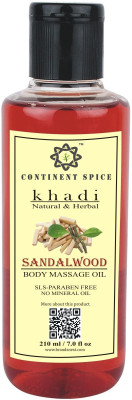 

Continent Spice KHADI NATURAL & HERBAL SANDALWOOD BODY MASSAGE OIL-CS682005(210 ml)