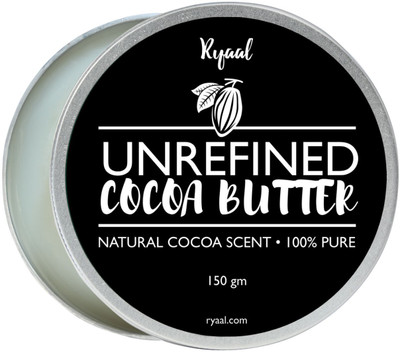 

Ryaal Organic Cocoa Butter : Unrefined, 100% Pure Raw Cocoa Butter – Skin Nourishing, Moisturizing & Healing, for Dry Skin, Stretch Marks - For Skin Care.(300 g)