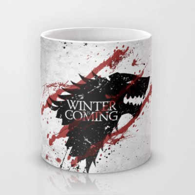 

VAMSUM Astrode Stark Clan Game Of Thrones Ceramic Mug(350 ml), Multicolor