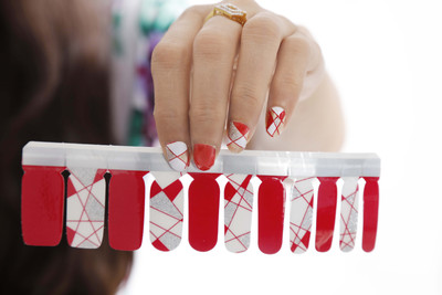 

Republic Of Skin London Nail Polish Stickers - Foxy Lady(Red & White)