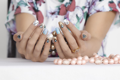 

Republic Of Skin London Nail Polish Stickers - Blue Print(Blue)