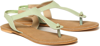 

Adorn Women Green Flats
