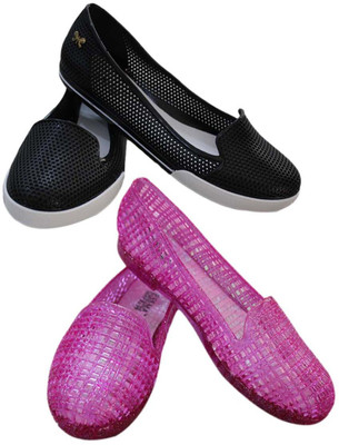 

SK TRADERS Women Black::Pink Bellies