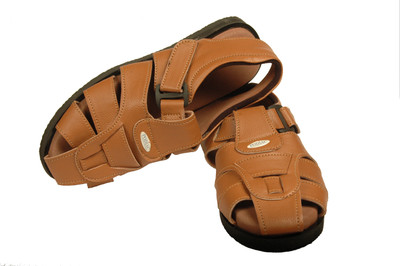 

PODIAC Men DIABETIC FOOTWEAR BROWN SANDALS AVIATOR Casual