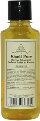 

Khadi Pure Herbal Saffron, Tulsi & Reetha Shampoo(210 ml)