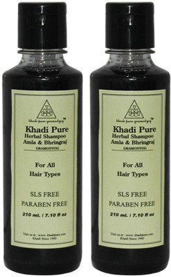 

Khadi Pure Herbal Amla & Bhringraj Shampoo SLS-Paraben Free(420 ml)