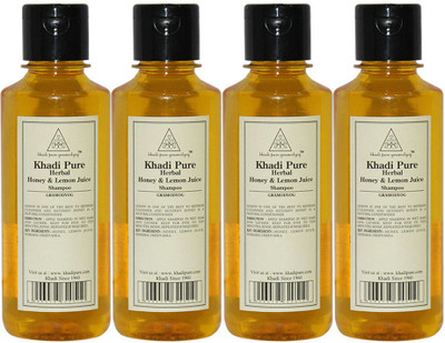 

Khadi Pure Herbal Honey & Lemon Juice Shampoo(840 ml)