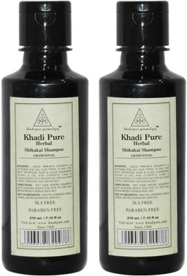

Khadi Pure Herbal Shikakai Shampoo SLS-Paraben Free(420 ml)