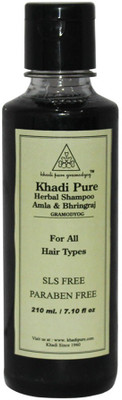 

Khadi Pure Herbal Amla & Bhringraj Shampoo SLS-Paraben Free(210 ml)