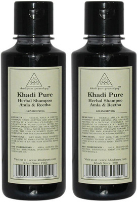 

Khadi Pure Herbal Amla & Reetha Shampoo(420 ml)