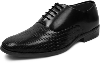 

BUWCH Men Formal Black Synthetic Leather shoe Party Wear For Men(Black