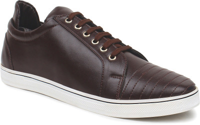 

BUWCH Men Brown Casual Synthetic Leather Sneaker Shoe-7UK Casuals For Men(Brown