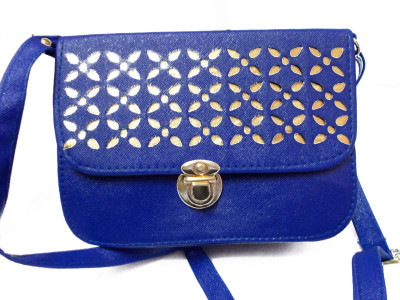 

fashion maniac Women Casual Blue Leatherette Sling Bag