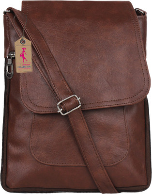 

Ritupal Collection Women Casual Brown PU Sling Bag