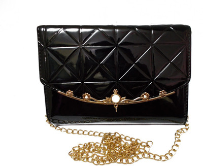

fashion maniac Women Casual Black PU Sling Bag