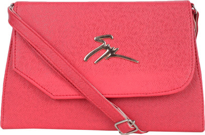 LI LEANE Women Casual Pink PU Sling Bag
