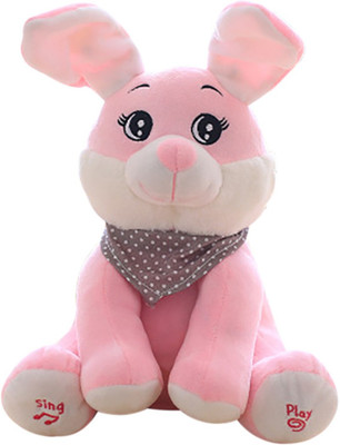 

Esclusivo PEEK-A-BOO INTERACTIVE BUNNY STUFFED TOY PINK AND WHITE … - 30 cm(PINK AND WHITE)