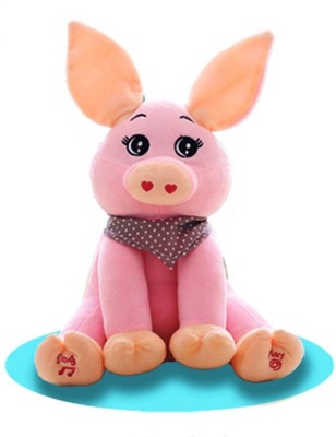 

Esclusivo PEEK-A-BOO PIGGY INTERACTIVE STUFFED TOY PINK AND YELLOW - 30 cm(PINK AND YELLOW)