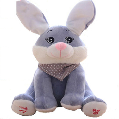 

Esclusivo PEEK-A-BOO INTERACTIVE BUNNY STUFFED TOY GREY AND WHITE - 30 cm(GREY AND WHITE)