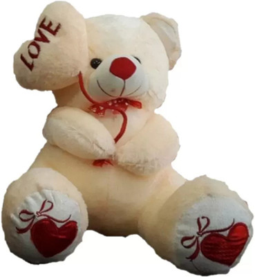 

Kashish Trading Company Very Exclusive Cream Teddy & With Balloon Teddy Bear (60 Cm ) - 24 inch(Beige)