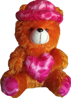 

COST TO COST Soft Toy Brown Teddy - 37 cm(Brown, Red)