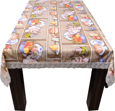 

The Trendy Printed 4 Seater Table Cover(Multicolor, PVC)