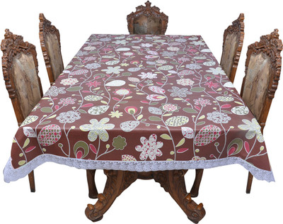 

The Trendy Printed 6 Seater Table Cover(Multicolor, PVC)