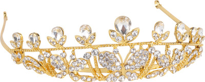 

Pink Rose Crown(Gold, White, Pack of 1)